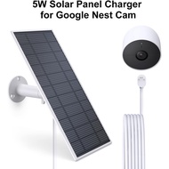 Solar Panel for Google Nest Camera, Compatible with Google Nest Cam Outdoor or Indoor, Battery - 5W 