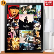 9OPUWholesale Jay Chou Decorative PaintingJAYAlbum Collection Photo Frame Celebrity Related Goods Music Bar and Living R