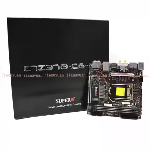 New for Supermicro C7Z370-CG-IW LGA1151 2xDDR4, Supports i7-8700K/i9-9900K Dual M.2/IPMI/Dual LAN/6x