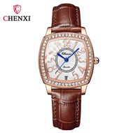 CHENXI Watch CX-316L-1 Waterproof Digital Calendar Quartz Genuine Leather High-End Ladies Watch