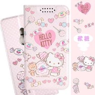 【Hello Kitty】Sony Xperia XZ3 甜心系列彩繪可站立皮套(軟糖款) 