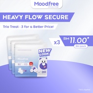 [Bundle of 3] Moodfree Night Use Sanitary Pad 35cm | Women Period Pad | Tuala Wanita | 卫生棉