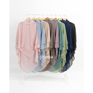 FK TAMI FRENCH KHIMAR CERUTY PART 2 YARKA Khimar French Khimar Tudung Khimar Muslimah