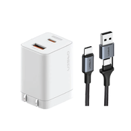 [การันตีของแท้] Eloop C10 / S51 / S8 หัวชาร์จเร็ว 2 พอร์ต Type C PD 30W GaN QC 3.0 Adapter ชาร์จไว N