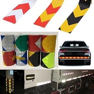 5cm*300cm Arrow Reflective Tape Safety Caution Warning Reflective Adhesive Tape Sticker For Truck Motorcycle Bicycle Car Styling