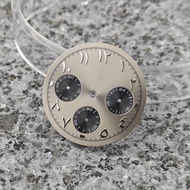 29.5MM Retro Multi-Function Middle East Panda Surface Watch Dial Chronograph Quartz Watch Accessorie