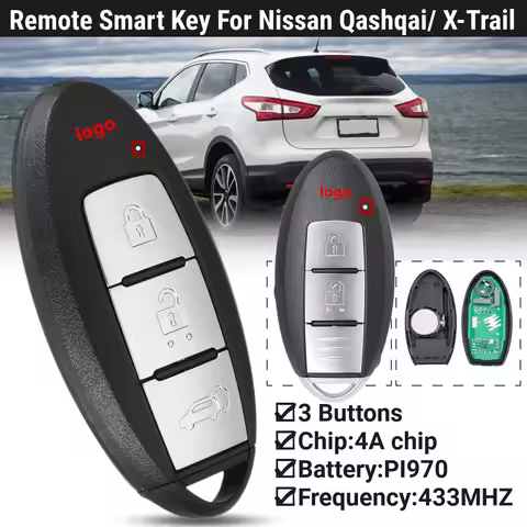 For Qashqai X-Trail Murano J10 J11 J12 Juke Kicks Pulsar Rogue After 2019 Year Car Keyless Remote Ke