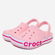 รองเท้าเด็กหญิง CROCS Bayaband Clog Kids ถูกกว่า Shop สินค้าขายดี พร้อมส่ง!! ใส่ได้ทั้งเด็กชาย รองเท้าcrocsเด็ก bck สีเทา C7 = 14.5 cm.