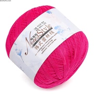 BOOMLIFE1238C 2pcs Crochet Thread, Size 10 Light Weight Crochet Yarn, Popular Soft Smooth Thin Line 