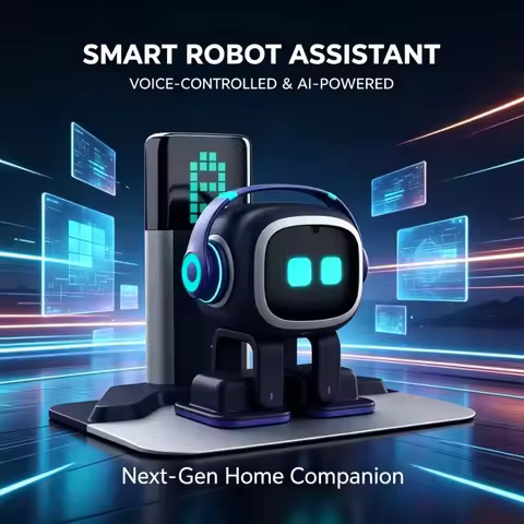 AI EMO Robot ESP32-S3 Main Control 1.54inches Screen Intelligent Interactive Robot Voiceprint Recogn