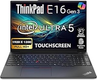 Lenovo ThinkPad E16 Gen 3, 16" FHD+ Display, Intel Ultra 5 225U, 32GB DDR5 RAM, 1TB SSD PCIe, Finger