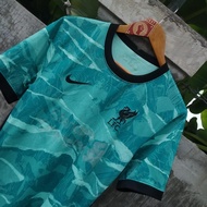 Jersey Liverpool Away Kit 2020-2021 Classic Football Shirt Kaos Bola