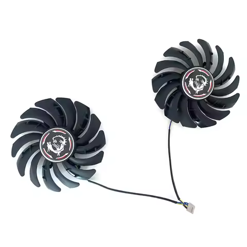2PCS Cooling Fan 85mm PLD09210S12HH DC12V 4PIN graphics card fan GTX1660Ti for MSI GeForce GTX 1660 