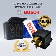 UNIVERSAL CAR RELAY 5 PIN 12V - BOSCH ORIGINAL - 0986AH0250