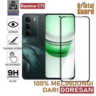 LAYAR Tempered Glass Full Glass For Realme C71 | CrystalGuard Screen Protector - Black