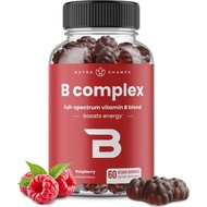 NutraChamps Vitamin B Complex 60 Gummies Women, Men & Kids | Boosts Energy & Metabolism Vitamins B1,