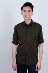 DP MEN CASUAL LONG SLEEVE BUTTON UP SHIRT - 1472PLR