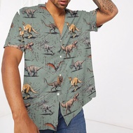 3D J.P Dinosaur Hawaiian Shirt