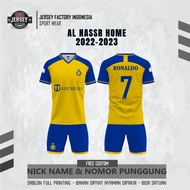 AL NASSR H0ME 2O22-2O23 SHORT Football Jersey FREE CUSTOM NAME AND NUMBER FOR ADULTS AND CHILDREN