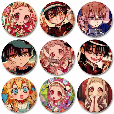 Anime Characters Kou Minamoto/Hanako-kun/Nene Yashiro/Aoi Akane/Sakura Nanamine Badge Brooches Butto