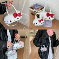 [Boomfashion] Cute Hello Kitty Cartoon Handbag New Girly Heart Handbag Hello Kitty Crossbody High Be