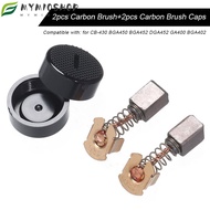 MIOSHOP 2pcs High Quality Carbon Brush Cap GA400 BGA402 Angle Grinder Parts Brush Cap Cover New Acce