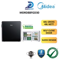 Midea Fridge 60L Mini Refrigerator Single Door Mini Fridge Peti Sejuk 1 Pintu Mini Bar Black 冰箱 迷你冰箱