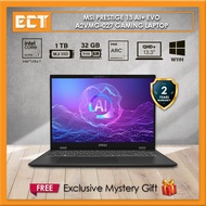 MSI Prestige 13 AI+ Evo A2VMG-027 Gaming Laptop (U7 258V 4.80GHz,32GB D5,1TB SSD,Intel Arc 140V 16GB