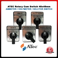 ATEC Rotary Cam Switch 1/2/3Pole, Selection Switch / Change-over Switch / Voltmeter Switch / Ammeter