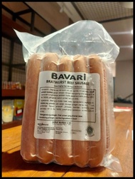 Sosis Sapi Bavari Bratwurst Beef Sausage 1Kg Original Best Seller