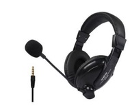 有線頭戴式耳機麥克風DT-2088(單插頭-黑色)