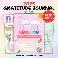 2025 Gratitude Journal for Kids, 2025 Planner, Printable Planner, Digital Planner, Planner Book, Kid