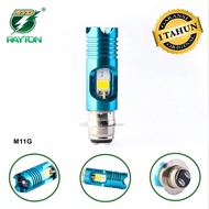 Rayton M11G-H6 H4 H7 2 LED Blue Motorcycle Headlight DEVIL DE