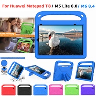 EVA Portable Shockproof Kids Safe Handle Stand Tablet Cover For Huawei Matepad T8 Mediapad M5 Lite 8.0 M6 8.4 Kids