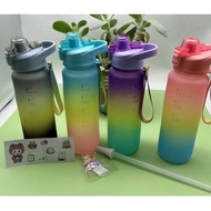 Time 1liter Bottle+2D &amp; 3D Sticker/1Liter VIRAL Bottle/1Liter Rainbow VIRAL Bottle 2D &amp; 3D Sticker