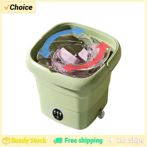 Folding Washing Machine Bucket for Clothes Socks Underwear Cleaning Washer Portable Small Travel Was