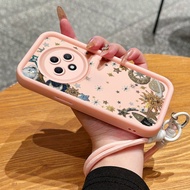 Case For OPPO Reno 12F 4G 12F 5G F27 5G Space Phone Silicone Strap