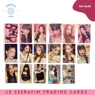 LE SSERAFIM TRADING CARDS - EUNCHAE CHAEWON SAKURA KAZUHA YUNJIN OFFICIAL PHOTOCARD