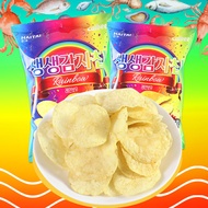 Korea Imported Snacks Calbee Calbee Calbee Calbee Calbee Flavors Seafood Flavor Rainbow Potato Chips