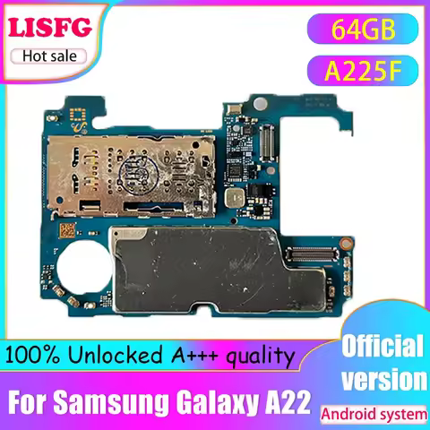 Unlocked Mainboard For Samsung Galaxy A22 A225F Motherboard With Full Chips Android OS System 64GB L