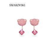 [With Box] Swarovski Teddy Heart Bear Drop Earrings Gift