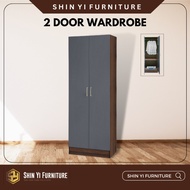 [SARAWAK] 2 Door Wardrobe/Almari Baju/Almari Pakaian/Almari murah /Wardrobe/2 Door Wardrobe/Cabinet/