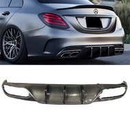 คาร์บอนไฟเบอร์ ด้านหน้า ด้านข้าง ด้านหลัง ลิป คาร์บอนไฟเบอร์ สำหรับ Mercedes-Benz W205 C200 C300 C63