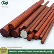 Padauk Solid Wood Hardwood round Wooden Stick Log round Wood Stick Rosewood round StickdlyFlagpole M