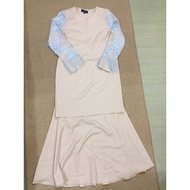 Preloved 💕 Baju Kurung J.Labella Atelier Beige Cream