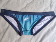 GX3 男裝漸變彩藍色三角內褲 可作泳褲