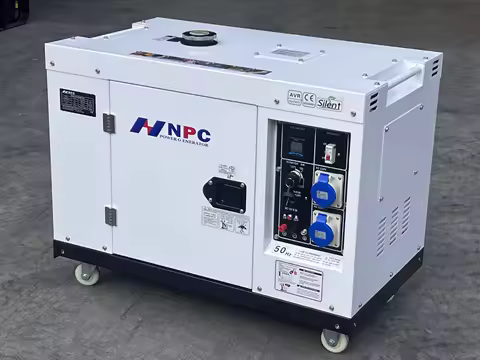 NPC 5KVA 8KVA 10KVA 12KVA 15KVA 20KVA Ultra-quiet diesel generator set Low noise 1 phase 3 phase por