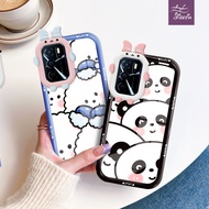 PUTIH LAYAR White Bear Full Screen Casing ph Odd Shape for for OPPO A1K A3/S A5/S A7/N A8 A9/X A11/S/X A12/E A15/S A16/E/K/S A17/K 4G/5G soft case Cute Girl Cool plastic Phones