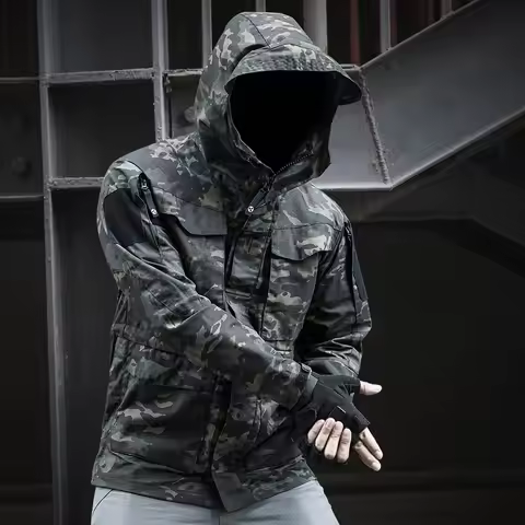 Waterproof Tactical Windbreaker for Men, Flight Pilot Coat, Military Field Jacket, Casual Clothes, U