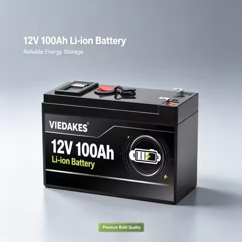 12 Volt 100Ah 3S7P Li-ion Storage Battery Power Indicator USB Output 4000 Deep Cycles Power Source F